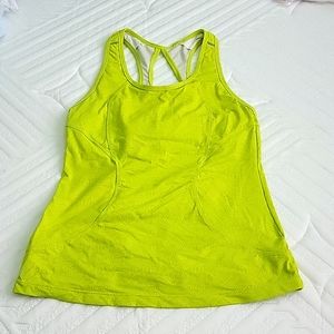 Lime Green Athleta Workout Top for Women (Small)